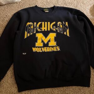 Michigan Wolverines Navy vintage Sweatshirt